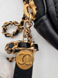 CHANEL Diamond Chain Crossbody Quilted Lambskin Bag Small