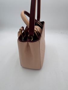 CHANEL Bullskin Stitched Bi-Color Small So Light Shoulder Bag Beige
