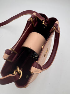 CHANEL Bullskin Stitched Bi-Color Small So Light Shoulder Bag Beige