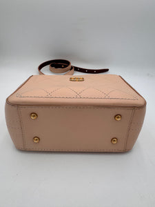 CHANEL Bullskin Stitched Bi-Color Small So Light Shoulder Bag Beige