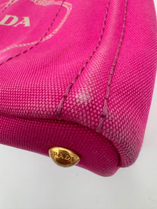 PRADA Canapa Tote Pink