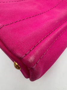 PRADA Canapa Tote Pink