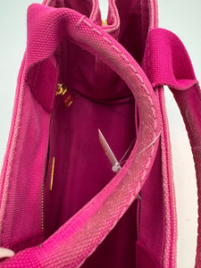 PRADA Canapa Tote Pink