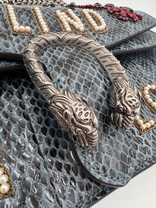 GUCCI Blind For Love Dionysus Embellished Python