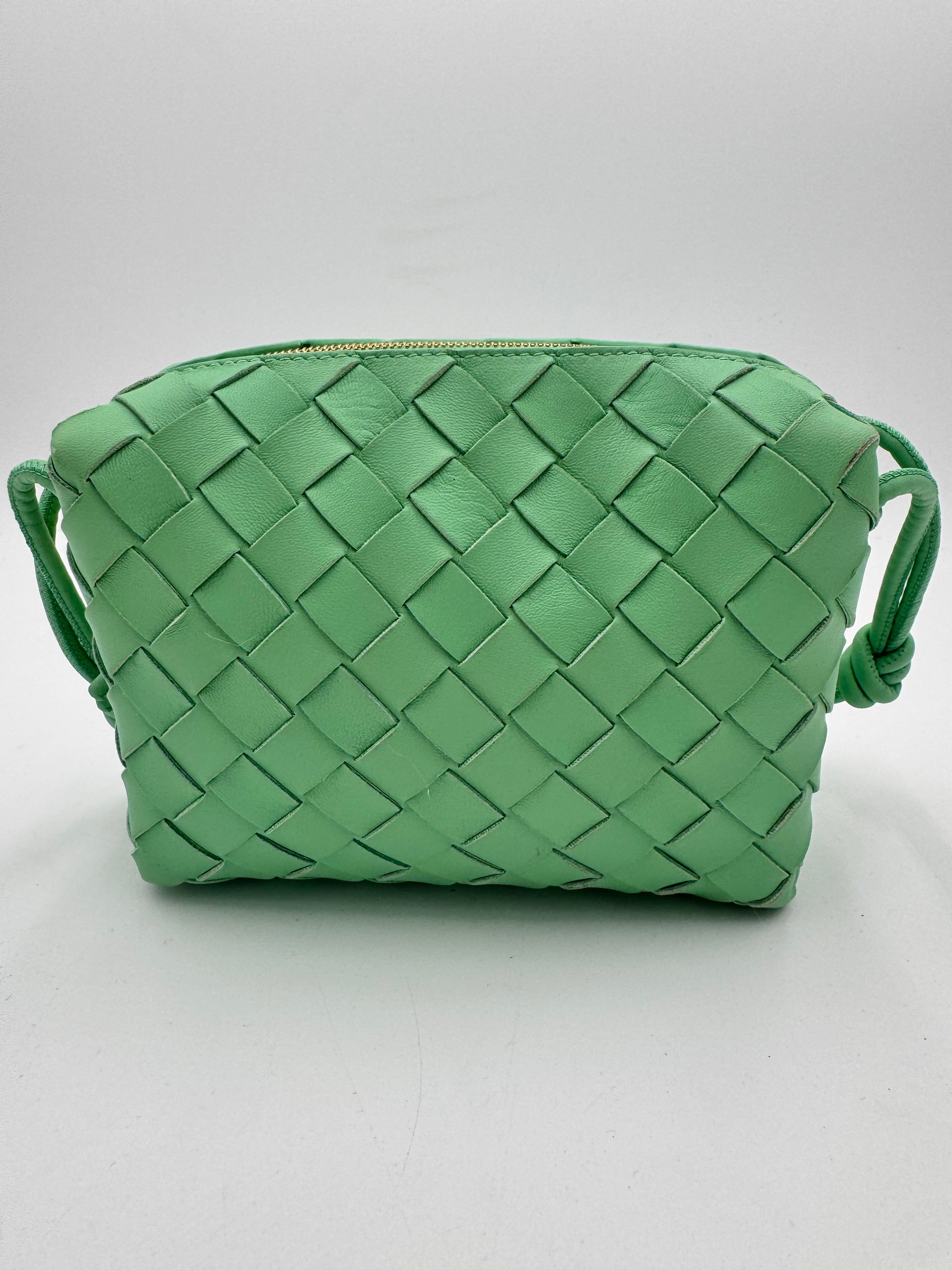 BOTTEGA VENETA Nappa Intrecciato Mini Loop Camera Bag Siren