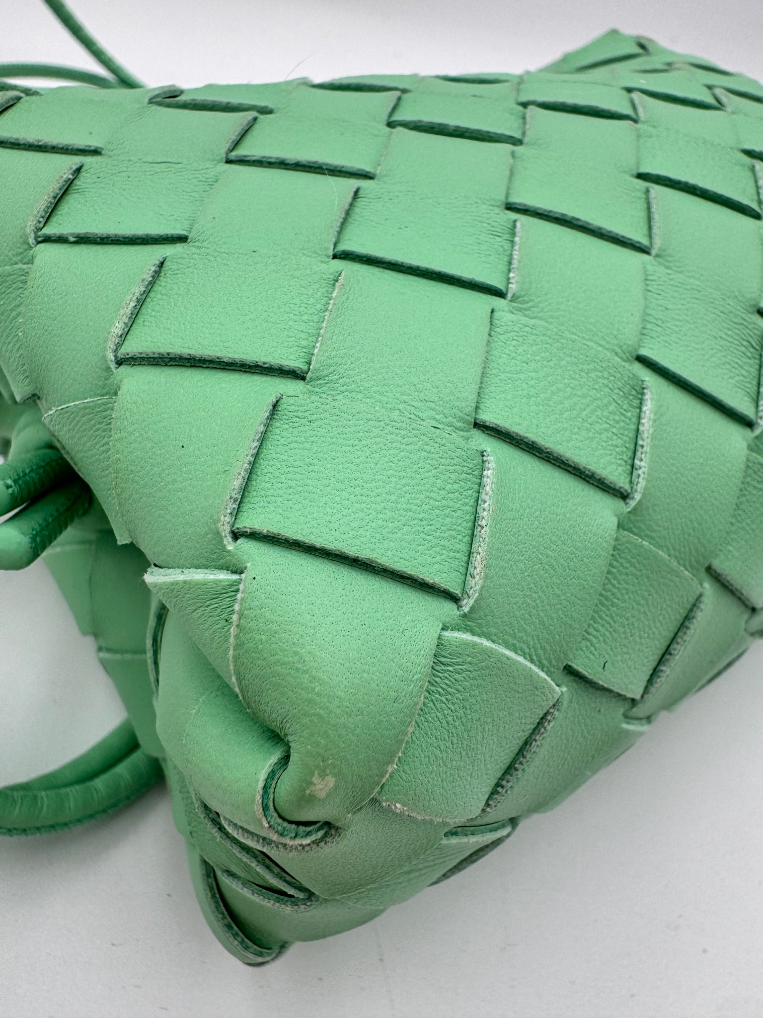 BOTTEGA VENETA Nappa Intrecciato Mini Loop Camera Bag Siren