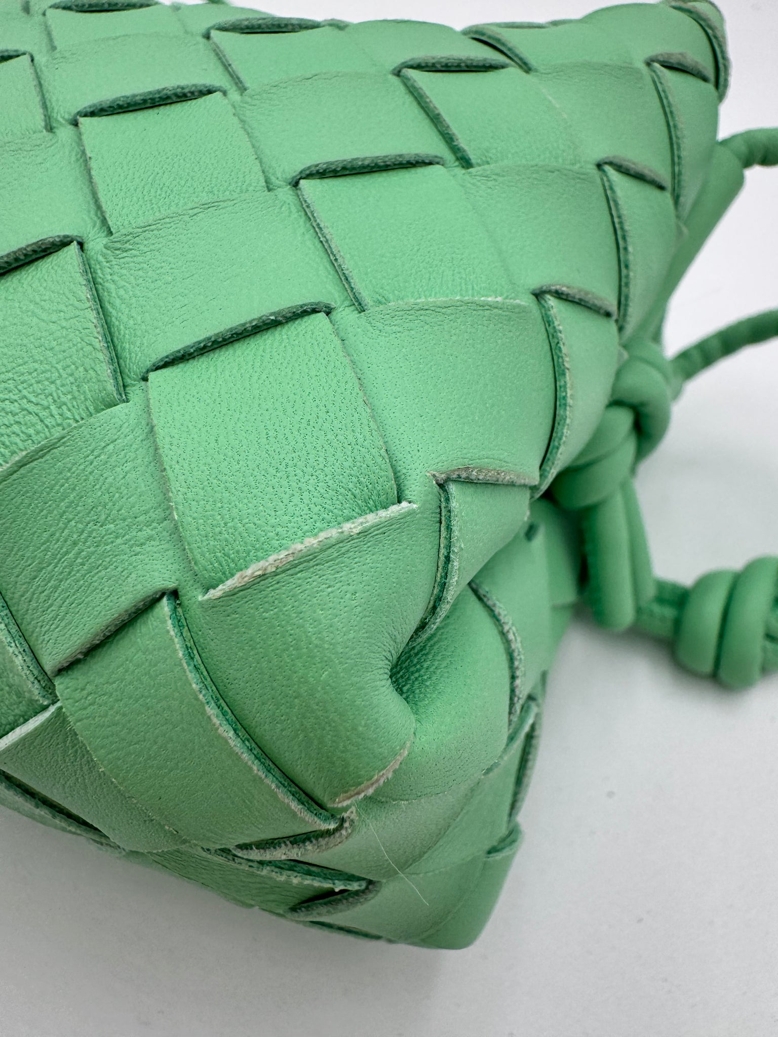 BOTTEGA VENETA Nappa Intrecciato Mini Loop Camera Bag Siren