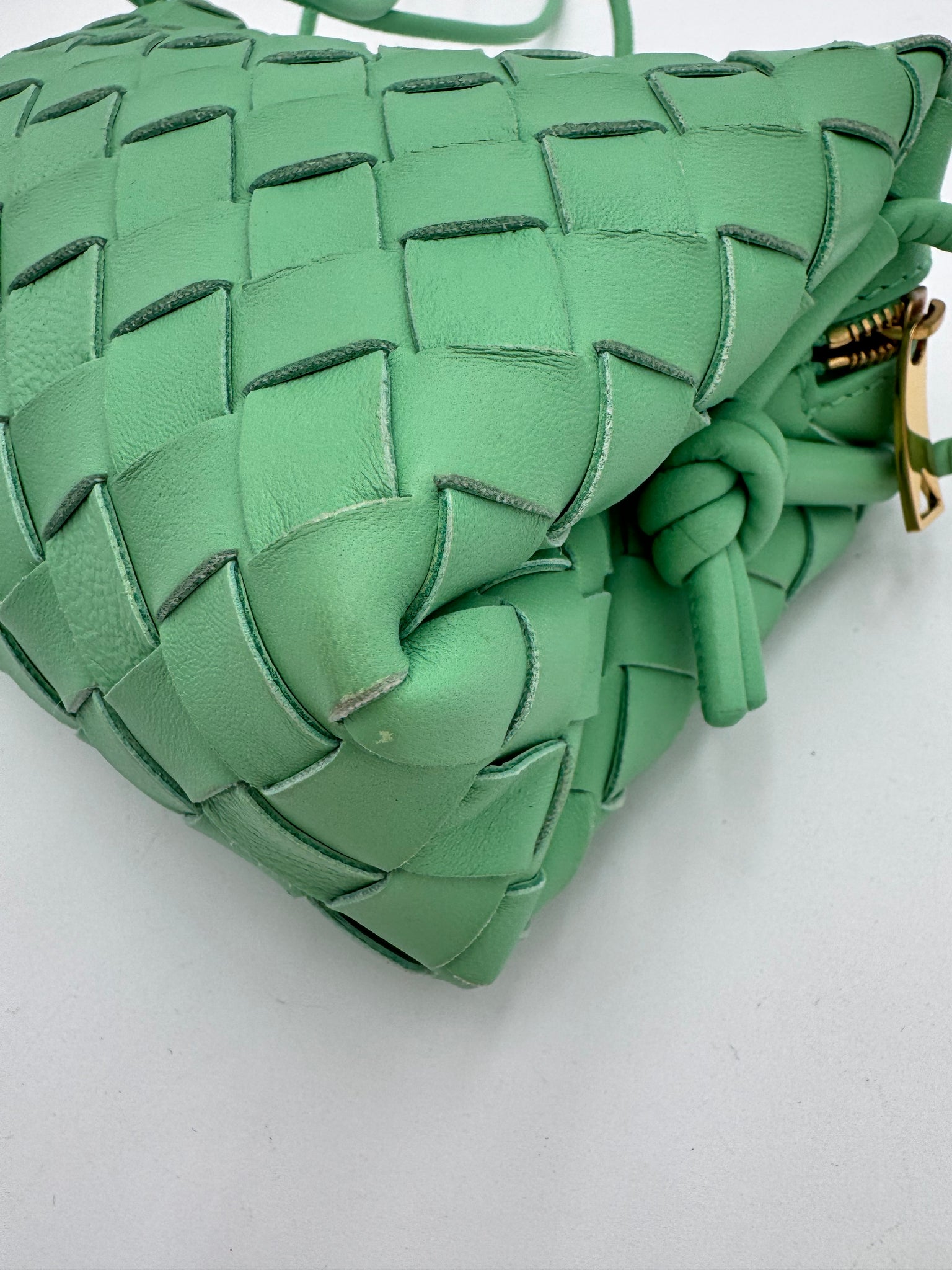 BOTTEGA VENETA Nappa Intrecciato Mini Loop Camera Bag Siren