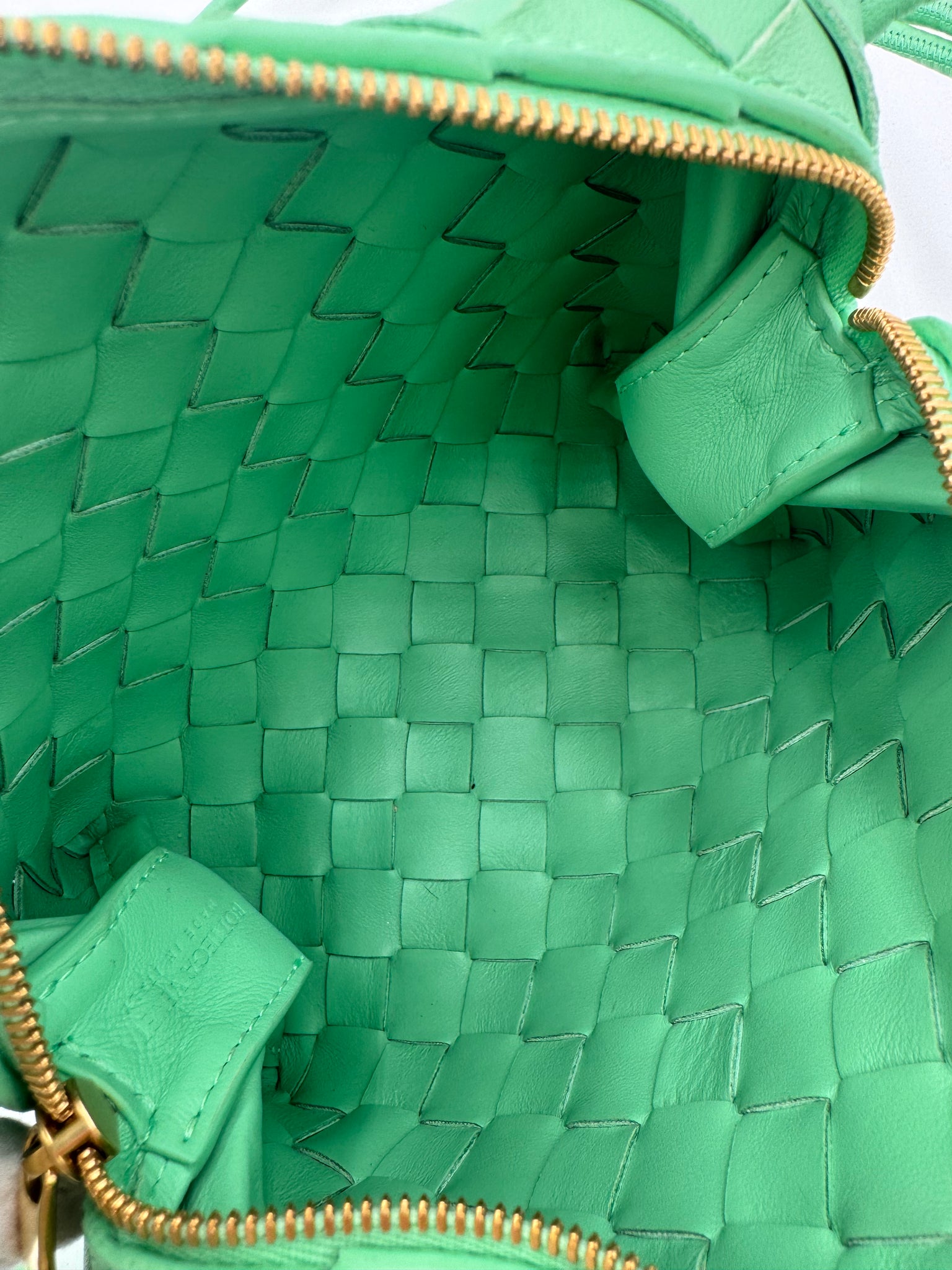 BOTTEGA VENETA Nappa Intrecciato Mini Loop Camera Bag Siren