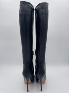 Gucci Grey Suede Platform Over Knee High Boots Size 37 Gucci