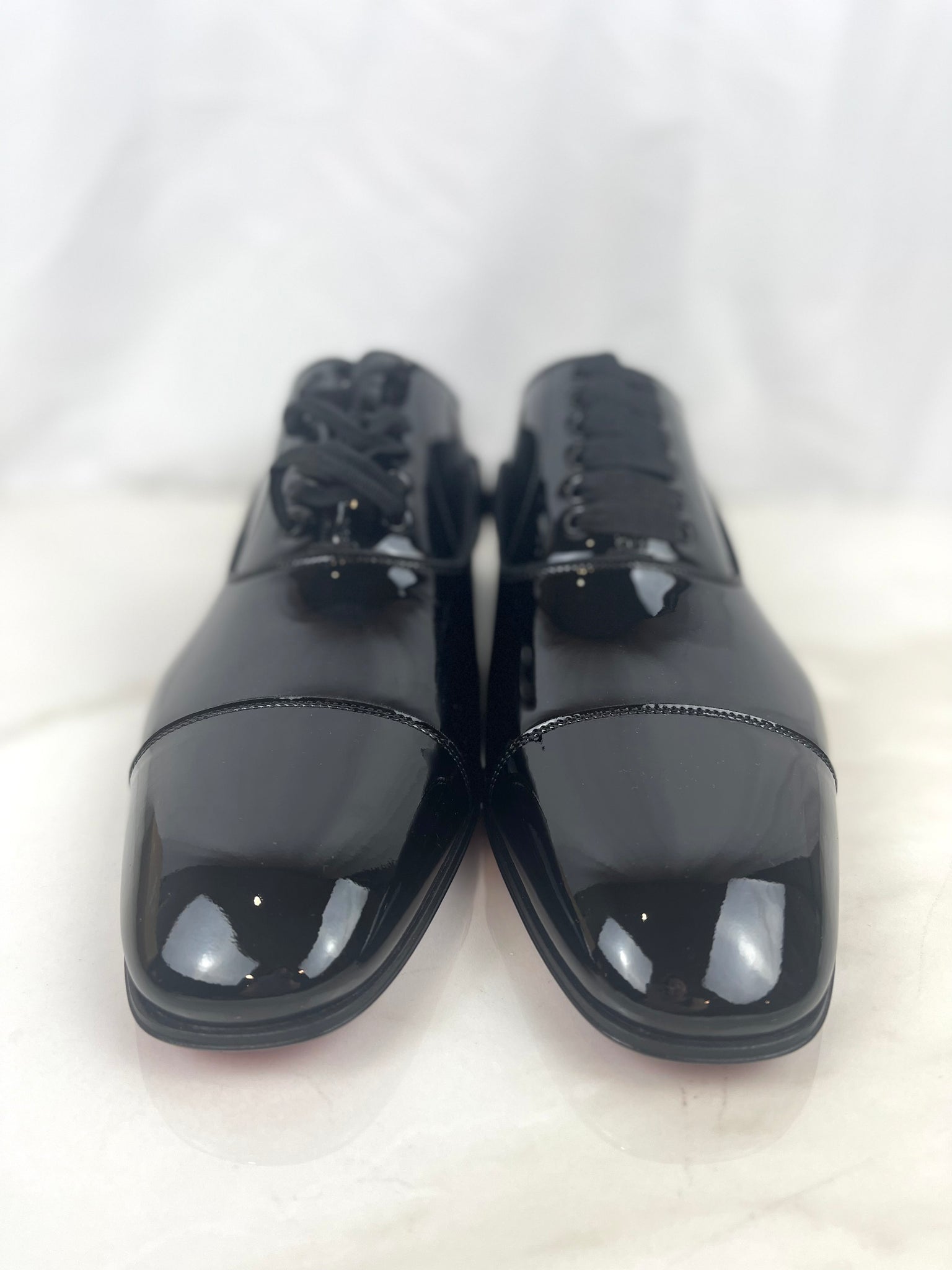 Christian Louboutin Mens Patent Leather Sample Plain Toe Dress